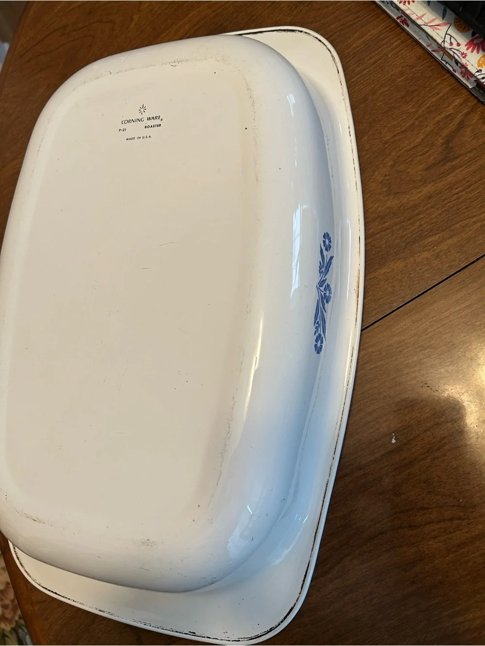 Corningware White P21 Vintage baking dish